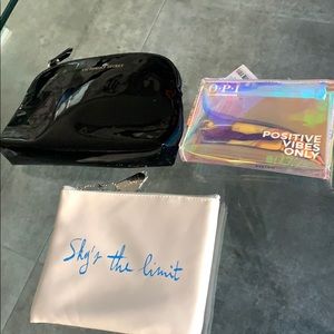 3 Designer Makeup Bags New